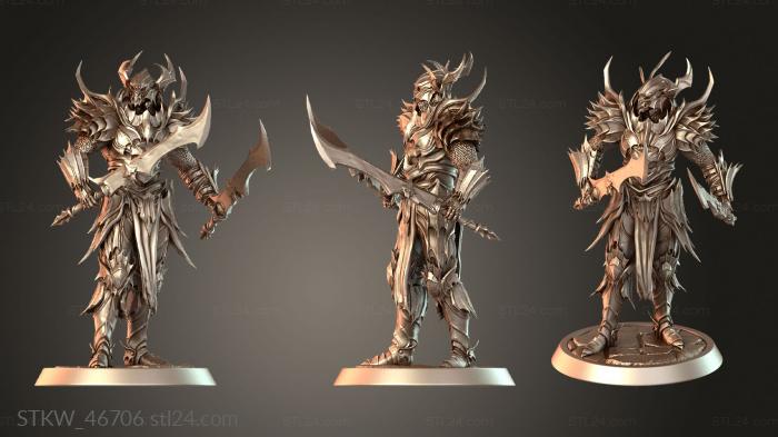 Draven Evernight Stand Helm Sword Guarded