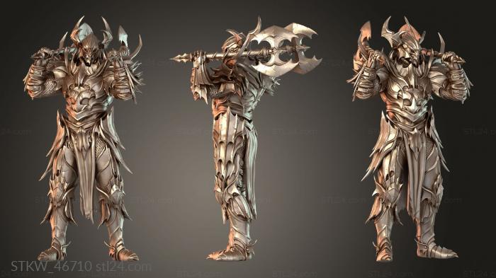 Military figurines (Draven Evernight Stand Helmx Extreme, STKW_46710) 3D models for cnc