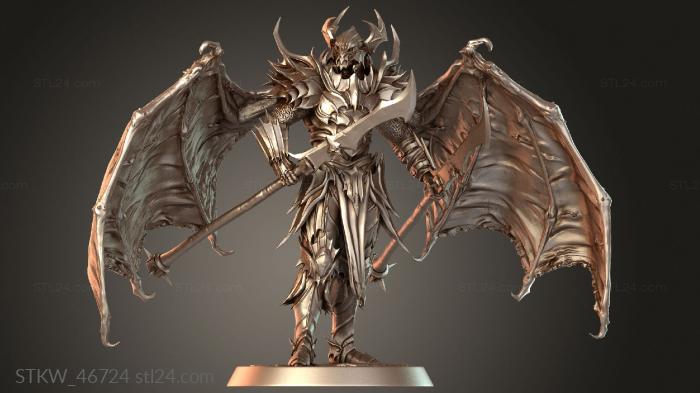 Draven Evernight Stand Wing Helm Spear Noble