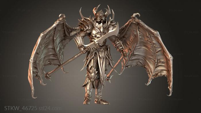 Draven Evernight Stand Wing Helm Spear Sharp