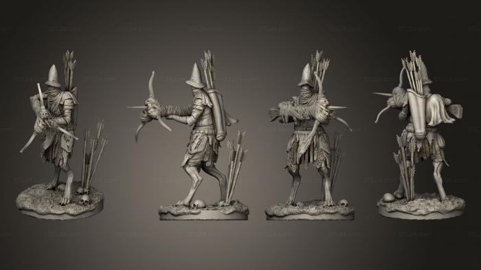 Military figurines (Crossbowmen pose 1 3 base 01, STKW_4677) 3D models for cnc