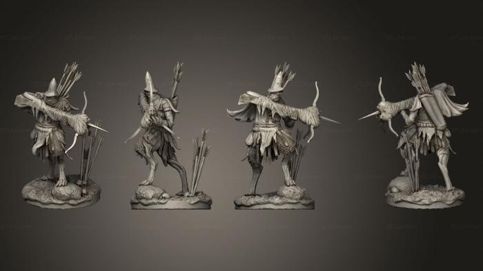 Military figurines (Crossbowmen pose 1 3 base, STKW_4678) 3D models for cnc