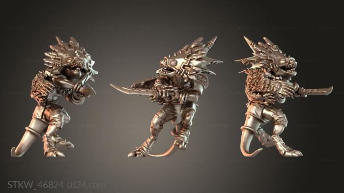 Military figurines (Drull Skinkstar Alternate, STKW_46824) 3D models for cnc