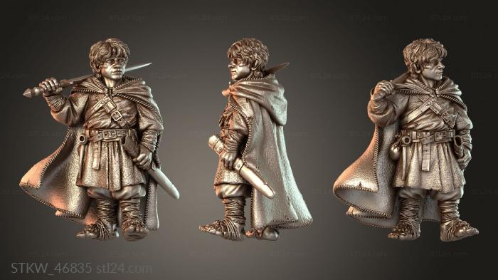 Drunken Dwarf Halfling Warrior