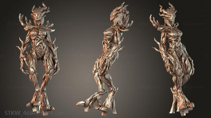 Military figurines (Dryads Dryad Quiet, STKW_46849) 3D models for cnc