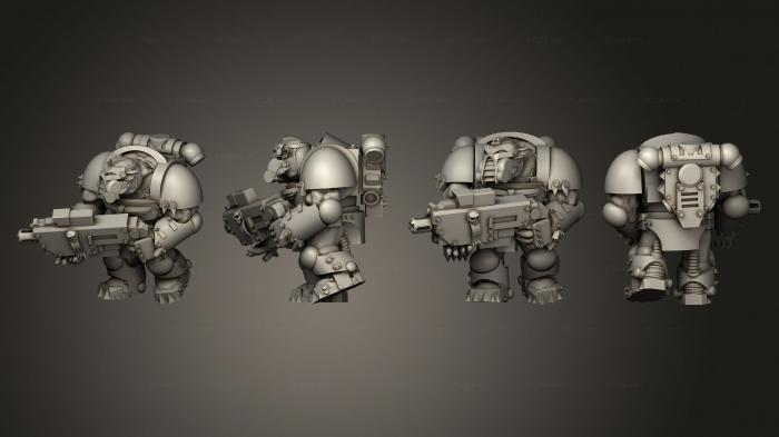 Military figurines (Crusader Heavy Troopas 01, STKW_4686) 3D models for cnc