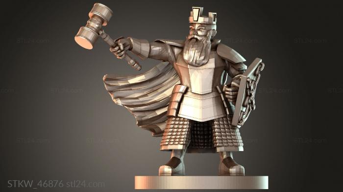 Military figurines (Duergar Warlord, STKW_46876) 3D models for cnc