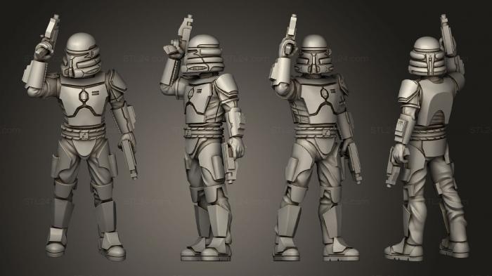 Military figurines (Crusader Leader, STKW_4691) 3D models for cnc