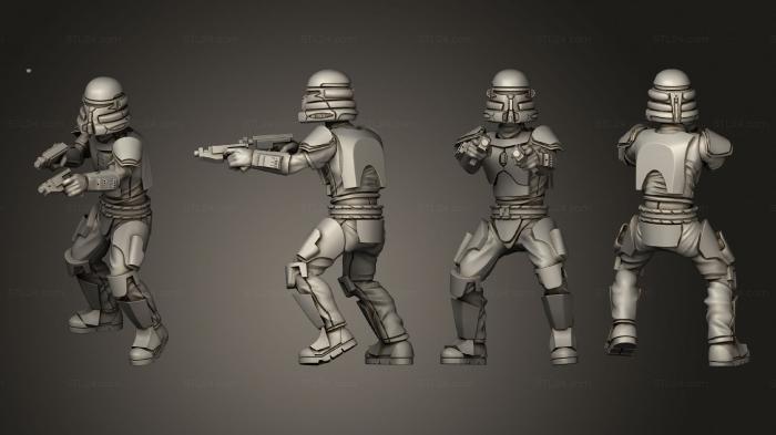 Military figurines (Crusader Pistols 1, STKW_4692) 3D models for cnc