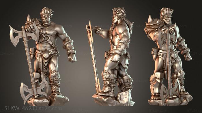 Dungeon Dog Barbarian Doubleaxe