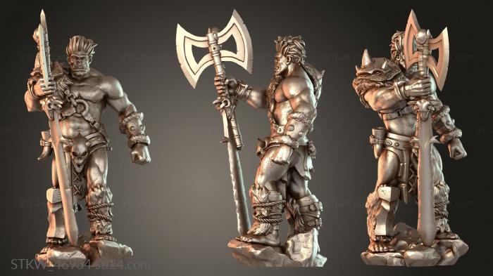 Dungeon Dog Barbarian Greataxe