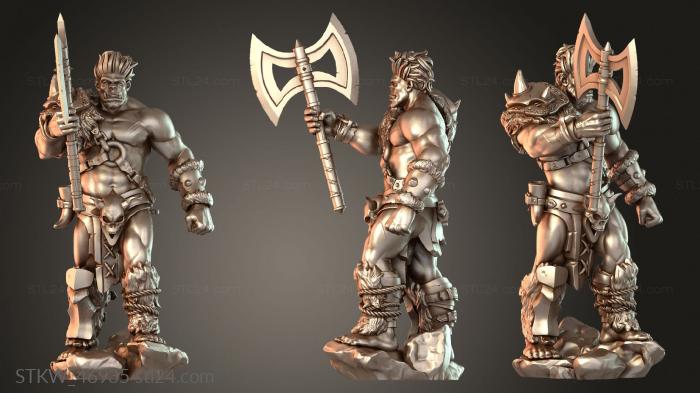 Dungeon Dog Barbarian Greataxe Brutal