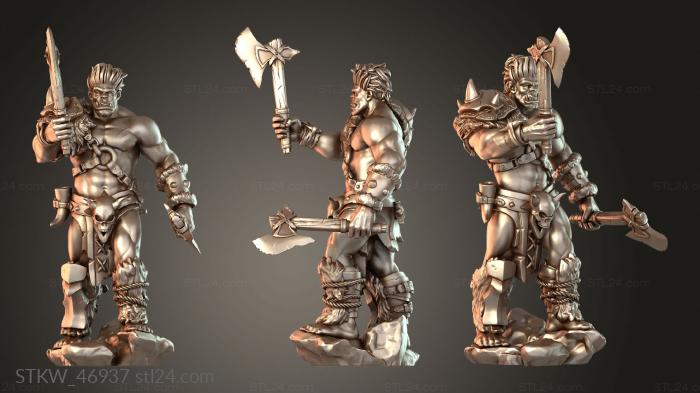 Dungeon Dog Barbarian Hatchets