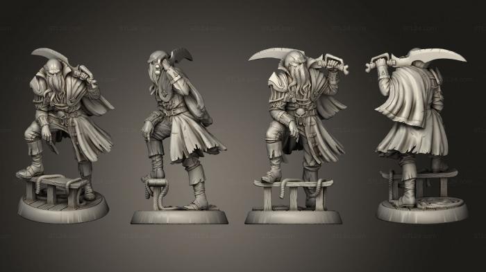 Military figurines (Cthulhufolk, STKW_4698) 3D models for cnc