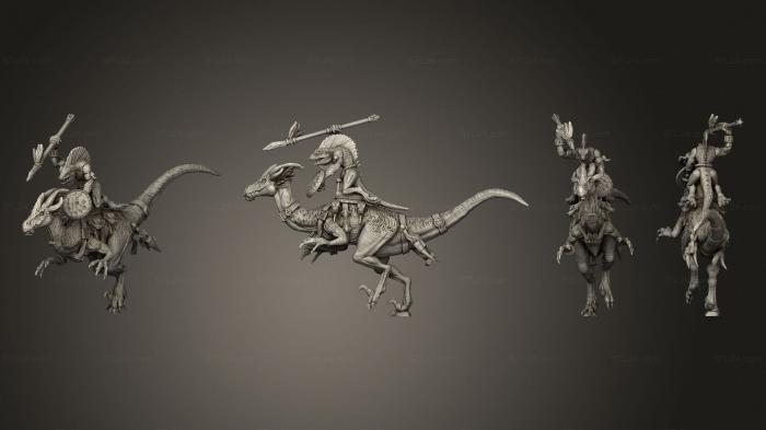 Military figurines (Cuetzpalli Riders 01, STKW_4702) 3D models for cnc