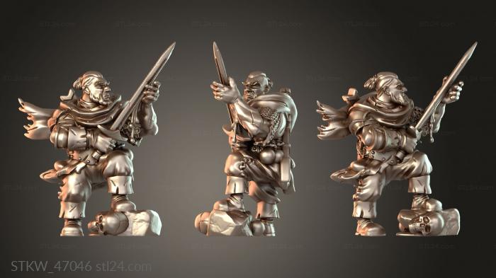 Military (Гном-Охотник за кровью, STKW_47046) 3D модель для ЧПУ станка