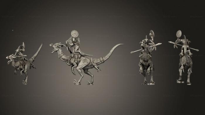 Military figurines (Cuetzpalli Riders, STKW_4705) 3D models for cnc