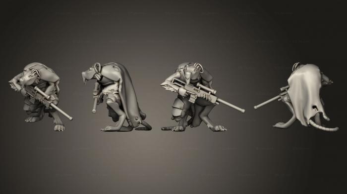 Military figurines (Cult Assassins 01, STKW_4706) 3D models for cnc