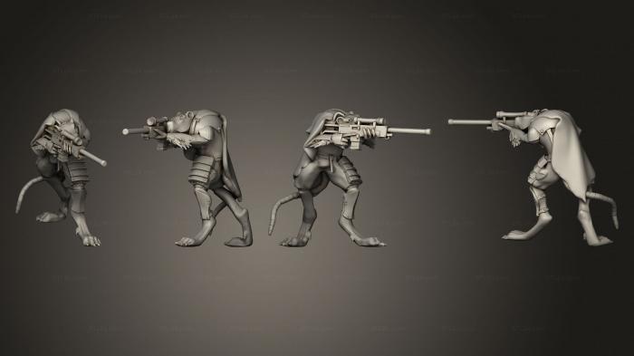 Military figurines (Cult Assassins, STKW_4708) 3D models for cnc