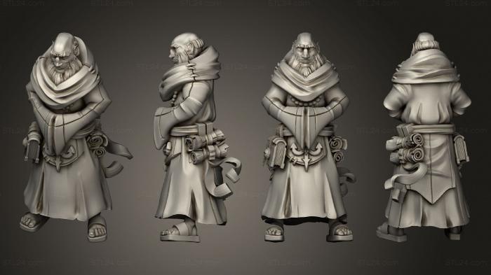 Military figurines (cultist 01, STKW_4712) 3D models for cnc