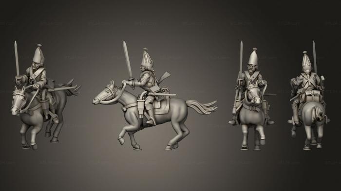 Military figurines (Curasiers 04, STKW_4718) 3D models for cnc