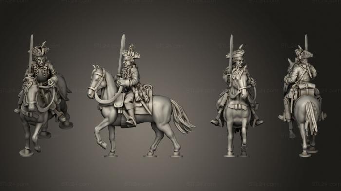Military figurines (Curasiers, STKW_4721) 3D models for cnc