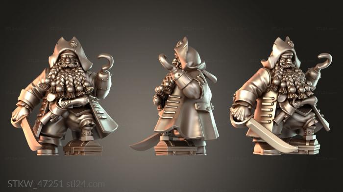 DWARF PIRATE CAPTAIN