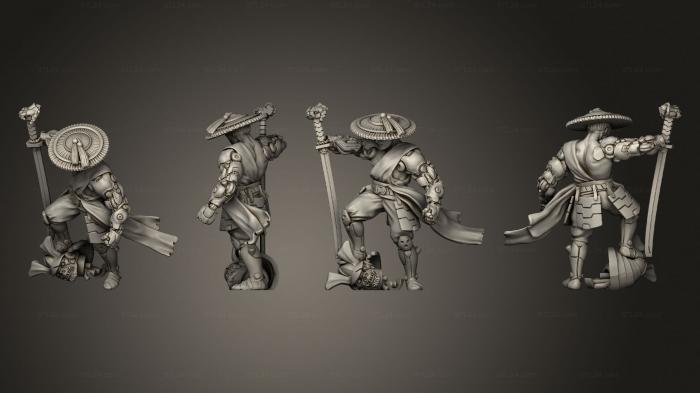 Military figurines (Cyber Samurai, STKW_4729) 3D models for cnc
