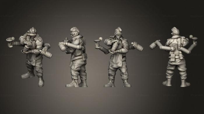 Military figurines (CYBERGLOW BARTENDER, STKW_4735) 3D models for cnc