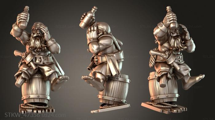 DWARF THIN PIRATE MUSICIAN