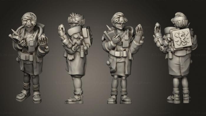 Military figurines (CYBERGLOW CYBENETIC SHOP DOCTOR, STKW_4737) 3D models for cnc