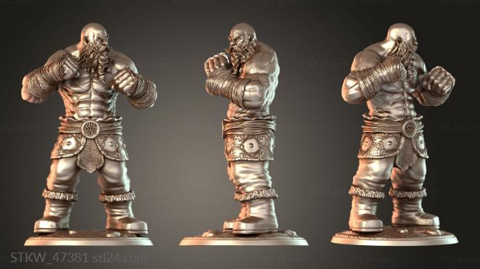 Dwarf twins boxer intense
