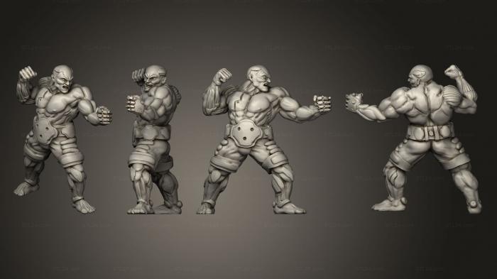 Military figurines (CYBERGLOW MMA FIGHTER 2, STKW_4740) 3D models for cnc