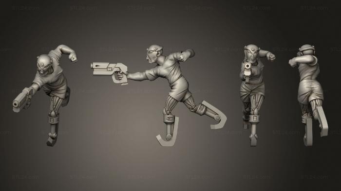 Military figurines (Cyberleg Ganger A, STKW_4742) 3D models for cnc