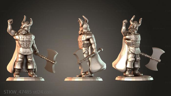 Dwarven warrior salute
