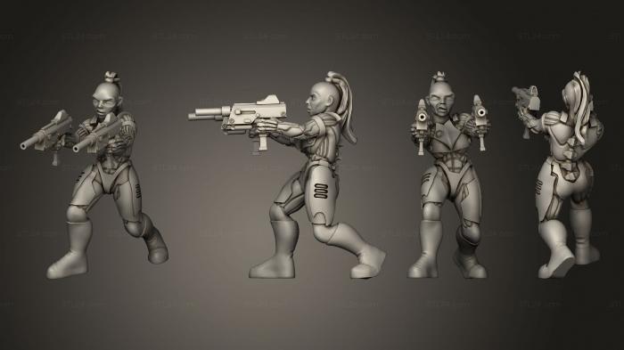 Military figurines (Cyberpsycho Fem A, STKW_4750) 3D models for cnc