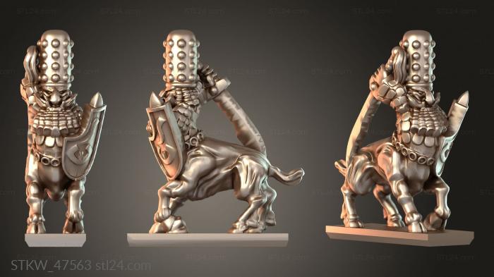 Military figurines (Dwarves Bull Centaurs M relentless, STKW_47563) 3D models for cnc