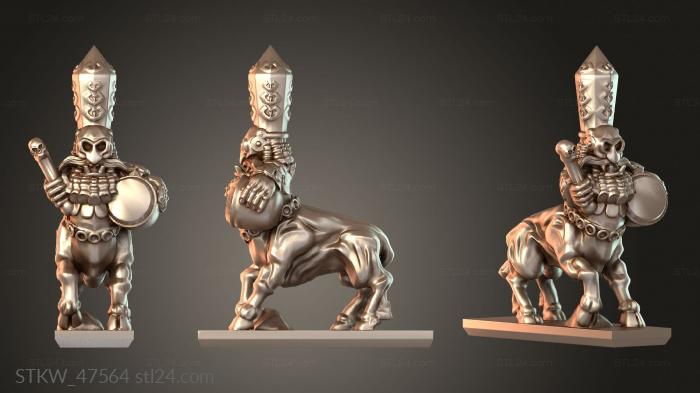 Military figurines (Dwarves Bull Centaurs Musikan, STKW_47564) 3D models for cnc