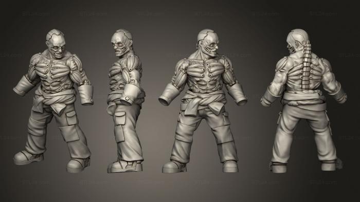 Military figurines (Cyberpunk Mechanic, STKW_4759) 3D models for cnc