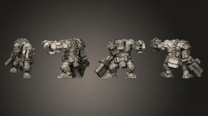 Military figurines (Cyborg Boss A, STKW_4763) 3D models for cnc
