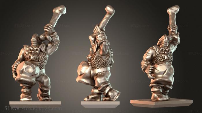 Military figurines (Dwarves Orcs Commando Stripe, STKW_47630) 3D models for cnc