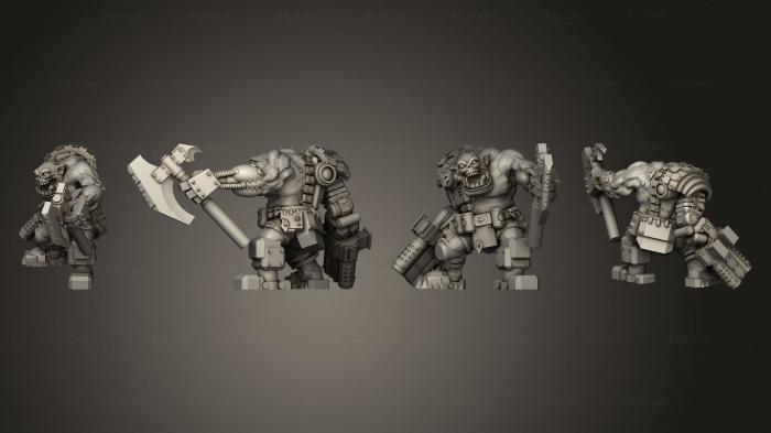 Military figurines (Cyborg Boss B, STKW_4764) 3D models for cnc