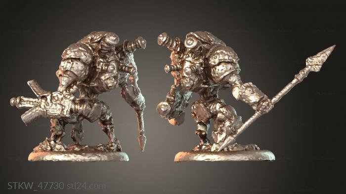 Military figurines (Dynamo cygnar warjack, STKW_47730) 3D models for cnc