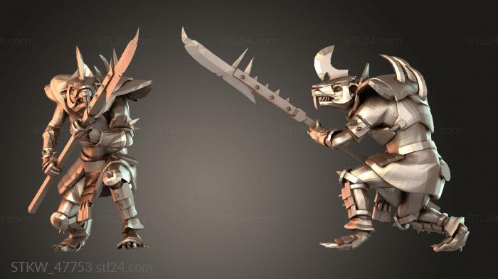 Military figurines (Eamann Skaven Stormvermin ironclad, STKW_47753) 3D models for cnc