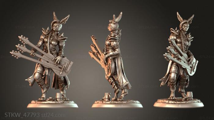 Military figurines (Easter Zana Zenith The Bard, STKW_47793) 3D models for cnc