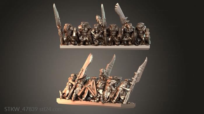 Eastern Skaven Ratmen snarling
