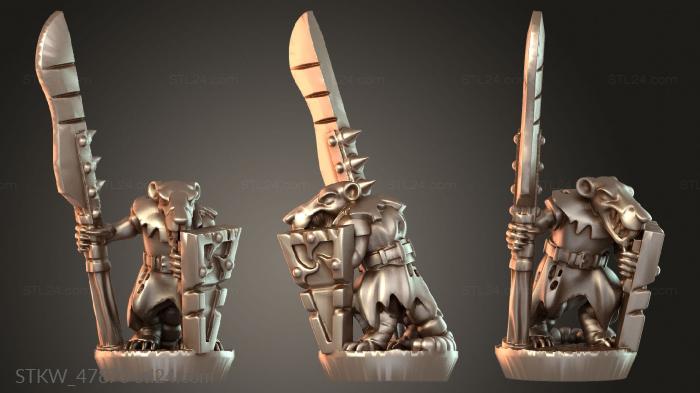 Military figurines (Eastern Skaven snivlers craven, STKW_47870) 3D models for cnc