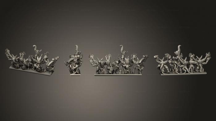 Статуэтки военные (Армия Демонов Огненные Демоны V 1 Полоса 5, STKW_4793) 3D модель для ЧПУ станка