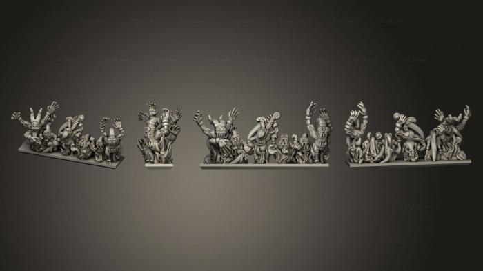 Статуэтки военные (Демоническая Армия Огненных Демонов Vstrip 13, STKW_4795) 3D модель для ЧПУ станка