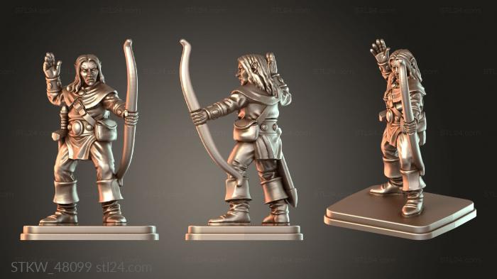 Military (Эльфийский лук, STKW_48099) 3D модель для ЧПУ станка